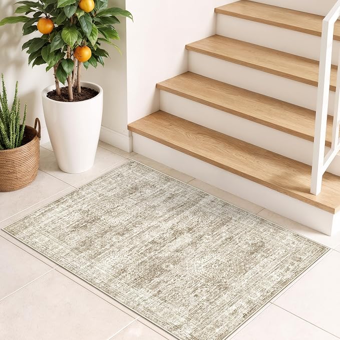 2x3 Washable Rug Runner for Bathroom, Soft Entryway Rug for Laundry Room - Image 3