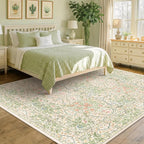 Beige Green 6x9 Washable Area Rugs - Image 7