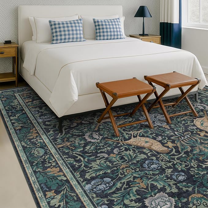 Soft Washable 9x12 Area Rug for Living Room, Bedroom Stain Resistant - Image 3