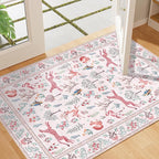 DUKINO 2x3 Rug, Washable Animal Rugs by DUKINO