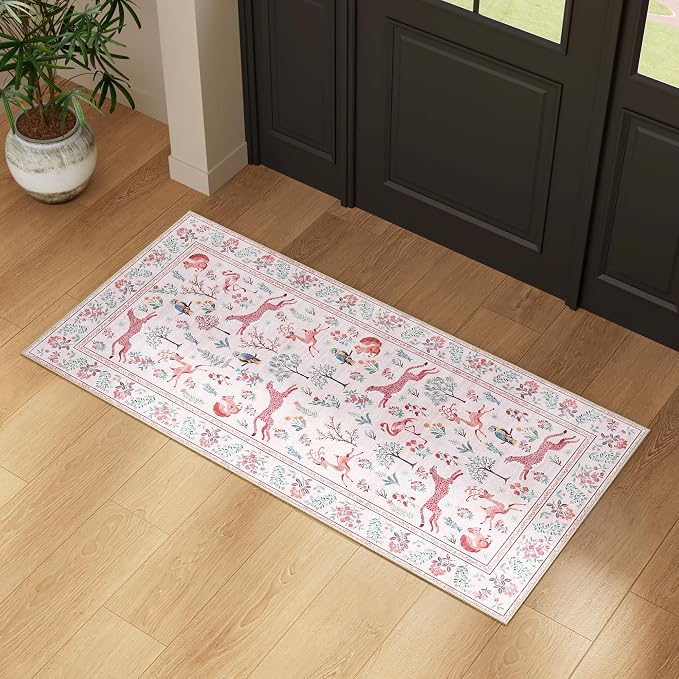 DUKINO 2x4 Rug for Hallway, Washable Kitchen Runner Rug - Image 6