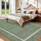 GarveeHome Scalloped Washable Area Rug 8x10 Rug - Image 3