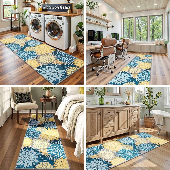 Colorful 2x6 Washable Runner Rug - Image 6