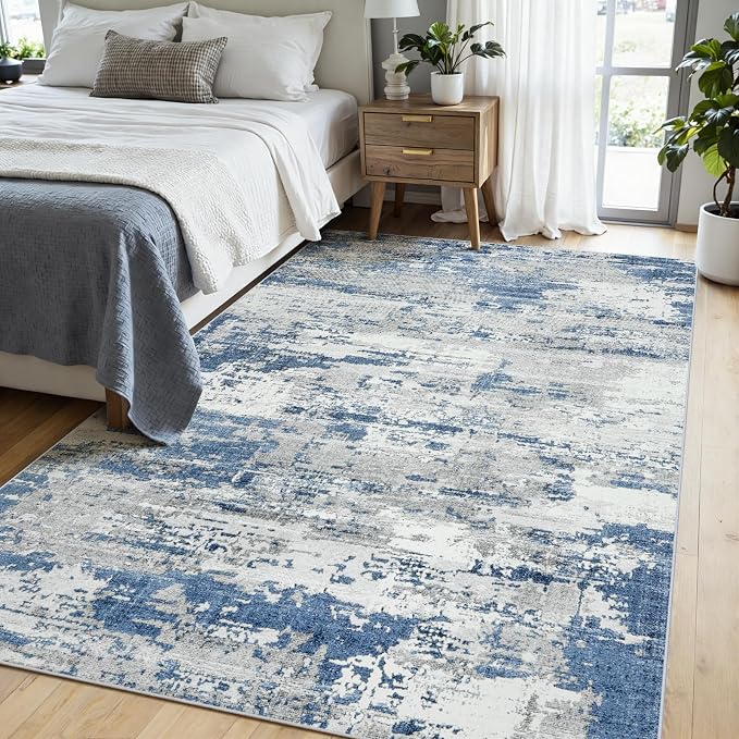 Area Rugs 5x7 Living Room: Large Soft Washable Rug Modern Abstract Anti-Skid - Image 3