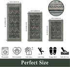 Kitchen Rugs 3 Piece Set, Washable Non-Slip Farmhouse Kitchen Mats - Image 2
