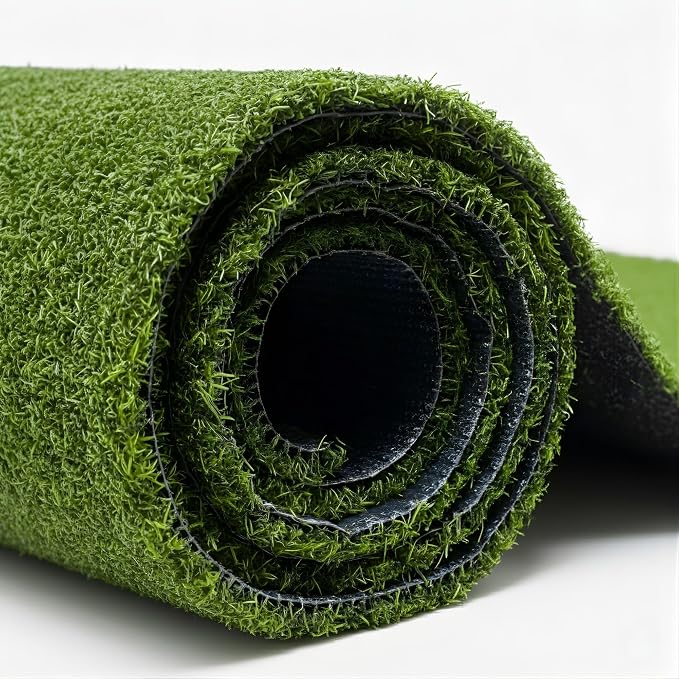 Ottomanson Artificial Grass Turf Runner Pro 31" x 22', Fake Grass Rug by Ottomanson