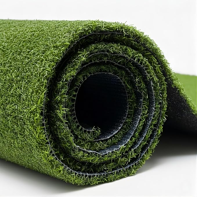 Ottomanson Artificial Grass Turf Runner Pro 31" x 14', Fake Grass Rug by Ottomanson