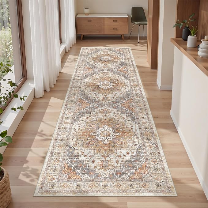 befbee 2x8 Runner Rug Washable Hallway Runner Rug Ultra-Thin Soft Kitchen Rug by Befbee