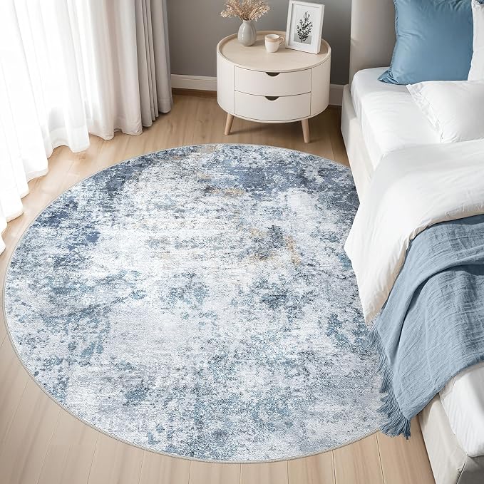 DMOYEST 5ft Round Area Rug for Living Room - Image 3