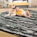 Tepook Fluffy Large Rugs for Living Room, 8x10 Area Rugs for Bedroom, Modern - Image 4