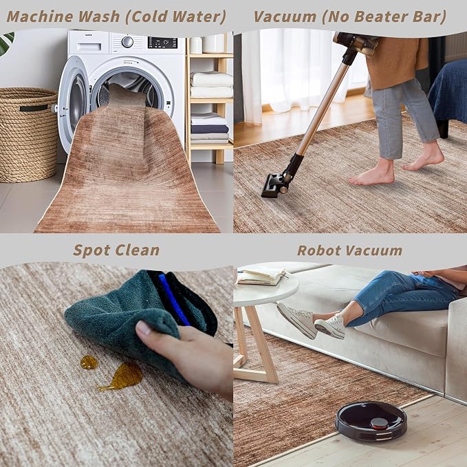 3x10 ft Hallway Runner Rug – Non-Slip Washable Solid Long Carpet Runner - Image 7