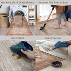 3x10 ft Hallway Runner Rug – Non-Slip Washable Solid Long Carpet Runner - Image 7
