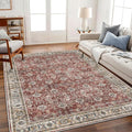 CHAMPLANT Washable Area Rug 9'x12' Boho Design Non-Shedding Easy Care Ideal by CHAMPLANT