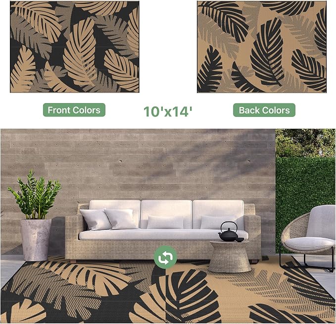 GENIMO Waterproof Outdoor Rug 10' x 14' - Image 8