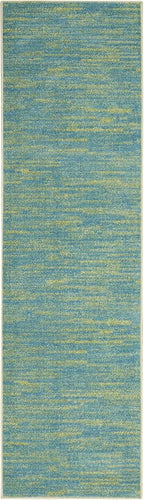 Nourison Home Nourison Essentials Blue Green 2'2" x 10' Area Rug - Image 4