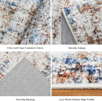4x8 Washable Area Rug – Non-Slip Rubber Backed Indoor Rug - Image 5
