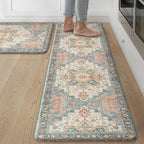GENIMO Kitchen Mats for Floor 2PCs, Washable Anti Fatigue Mat for Cushioned by GENIMO