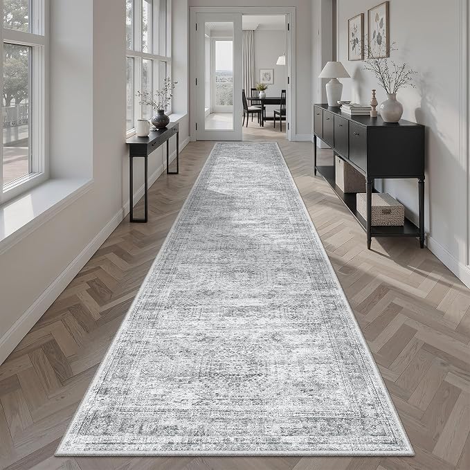 Soalmost Runner Rug 2x10 Washable Non-Slip Hallway Runner Rugs - Image 3