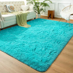 Andecor Soft Fluffy Bedroom Rugs, 5 x 8 Feet Indoor Shaggy Plush Area Rug by Andecor