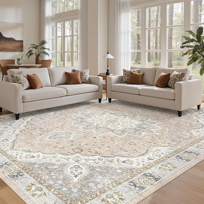 befbee Washable Rug 8x10 Area Rugs by Befbee