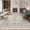 befbee 9x12 Area Rug, Ultra-Thin Washable Rugs by Befbee