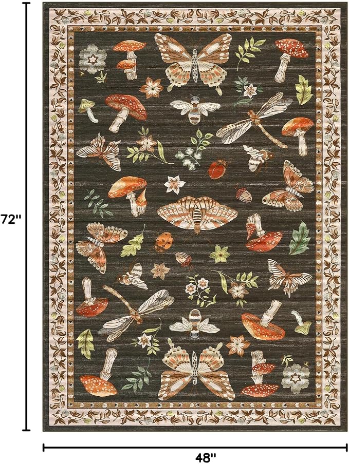 4x6 Rug Non-Slip Washable Carpet - Image 2