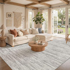 Nakagishi 10X12 Area Rugs Living Room: Washable Large Vintage Rug Neutral - Image 2