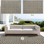SAND MINE Reversible Mats, Plastic Straw Rug, Modern Area Rug, Large Floor Mat - Image 3