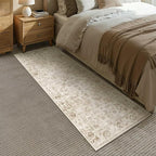 Neutral Kitchen Rug Set of 3 Washable Beige Vintage Kitchen Mats - Image 4