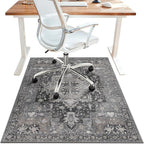 48"x60" Office Chair Mat for Hardwood Tile Floor, Under Desk Carpet Protector by BESBLEE
