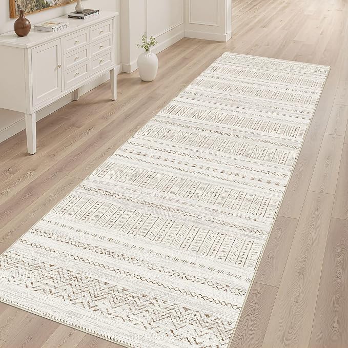 cotiled Hallway 2.6x8 Runner Rugs: Washable Boho Rugs - Image 7