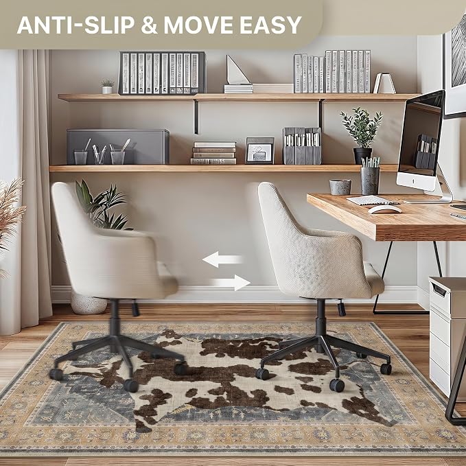 48"x72" Office Chair Mat for Hardwood Tile Floor, Under Desk Carpet Protector - Image 4