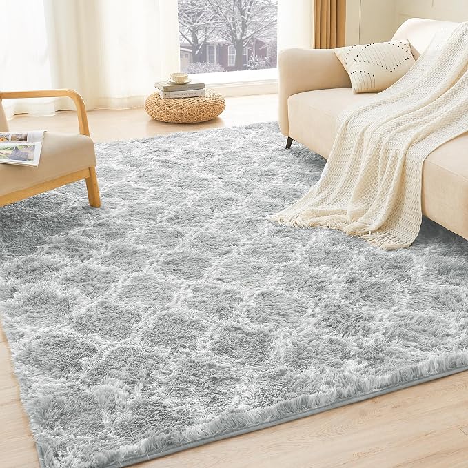 Litanika 5x8 Geometric Shag Area Rug by Litanika