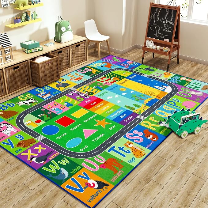 HOMORE Kids Educational Rug, Kids Collection Area Rug by Homore