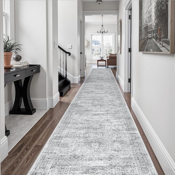 Soalmost Runner Rug 2'6" x 14' Washable Non-Slip Runner Rugs - Image 2