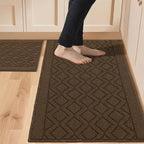 COSY HOMEER 48x20 Inch/30X20 Inch Kitchen Rug Mats Made of 100% Polypropylene 2 by COSYHOMEER