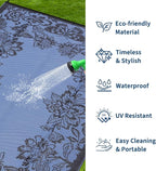 Garvee Outdoor Rugs 8’x10’ Waterproof Reversible Mats, Large Area Plastic Straw - Image 2