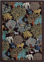 GarveeHome Jungle Animal Print Rug 5x7 Washable Area Rugs - Image 4