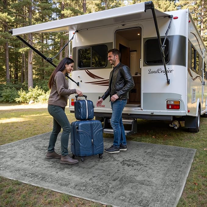GENIMO Outdoor & Indoor Area Rug 5'x8', Waterproof, Non-Shedding, Easy Cleaning - Image 4
