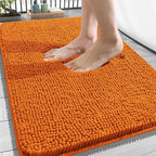 OLANLY Bathroom Rugs 34x21, Extra Soft Absorbent Chenille Bath Rugs, Rubber by OLANLY