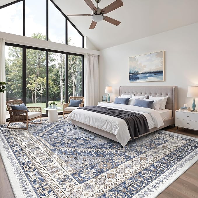 zesthome 10x14 Area Rugs, Stain Resistant Washable Rug, Ultra-Thin Rugs - Image 4