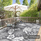 Pauwer Waterproof Outdoor Rug 8x10, Reversible Plastic Straw Patio Camping Rug - Image 4
