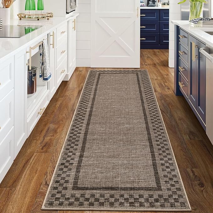 Rug Runners for Hallways 2x8 Washable Kitchen Runner Rug Non Slip Low Pile by GarveeHome