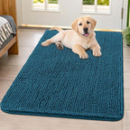 Smiry Dog Door Mat for Muddy Paws 40x32, Absorbent Dirt Trapper, Non-Slip by Smiry