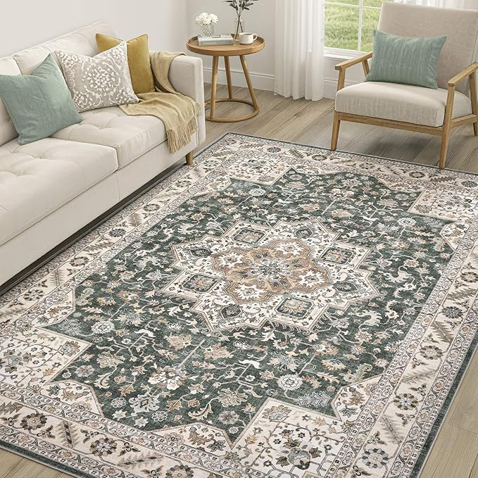 Vintage Living Room Area Rug 6x9 by COTILED