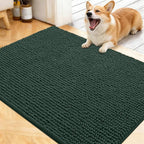OLANLY Dog Door Mat for Muddy Paws 40x32, Ultra Absorbent Chenille Mud Doormat by OLANLY