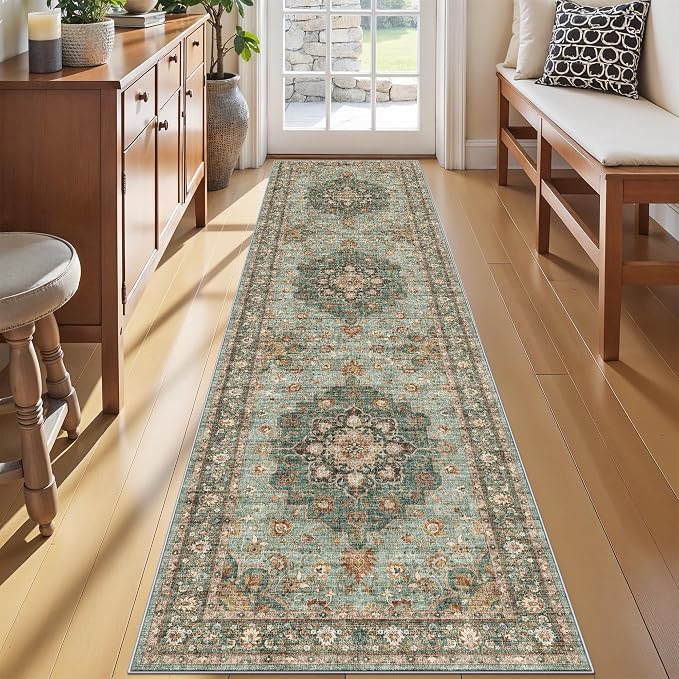 TOPRUUG Green Entryway 2x8 Rug - Image 3