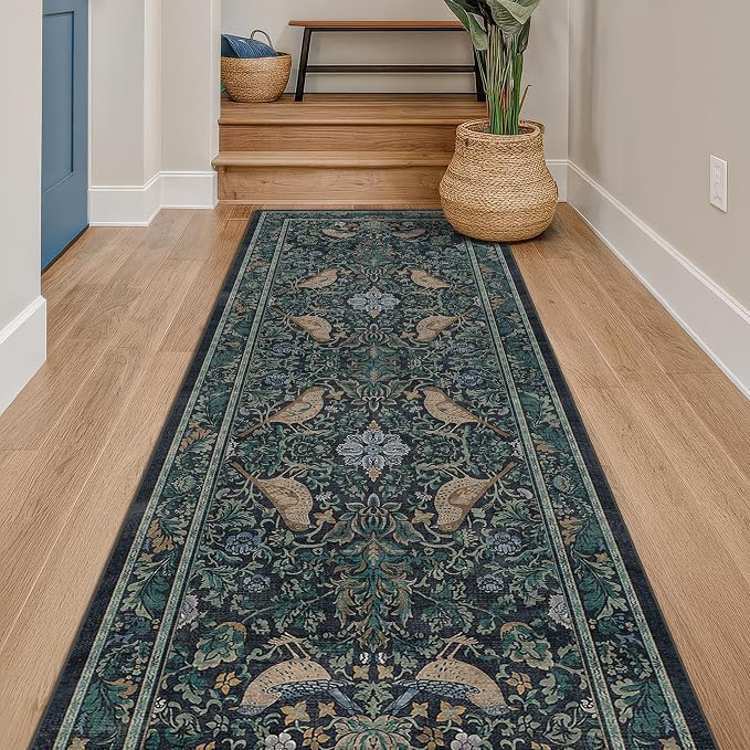 Hazo Haus Boho Vintage 2'6"x8' 8ft Hallyway Long Runner Rug - Image 3