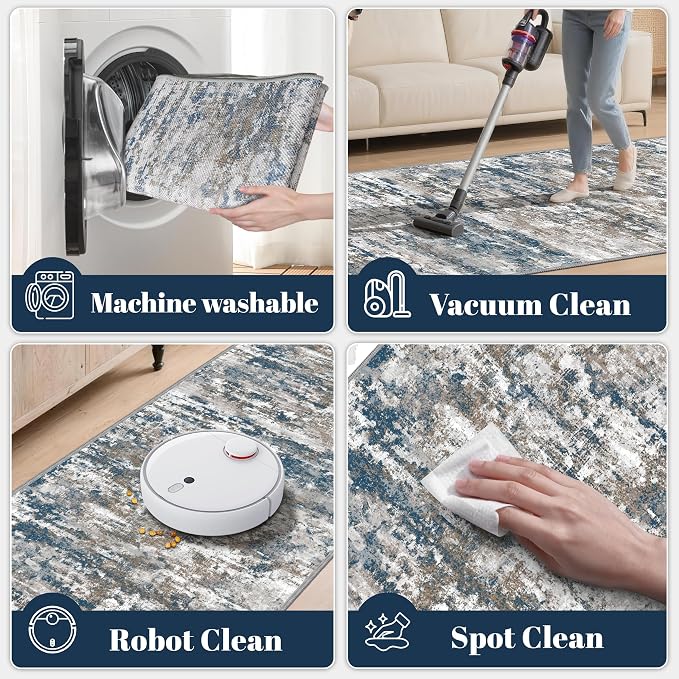 Washable Carpet Runners for Hallway 12ft-Non Slip Floor Runners for Dogs - Image 7