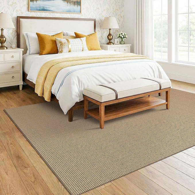 KOZYFLY Washable Area Rug 6x9 ft Rubber Backed Non Slip Rugs - Image 8